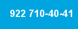 922 710-40-41 922 710-40-41